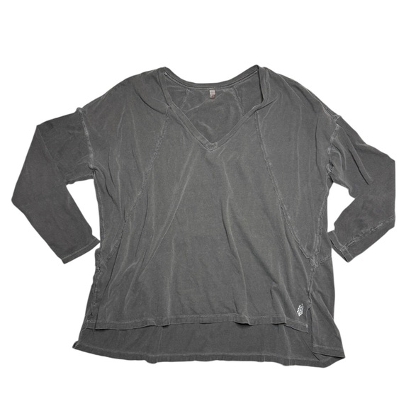 Free People Tops - Free People Oversized Long Sleeve Shirt Size XS